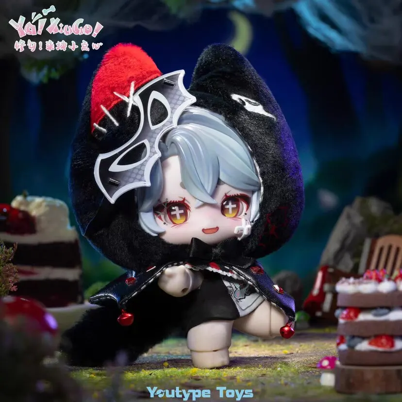 Фото Новая оригинальная серия коллекционных фигурок Ya Xiugo Snack Time: куклы BJD 1/12 с подвижными суставами, милые животные в капюшонах, загадочная коробка-сюрприз в качестве подарка-игрушки №3