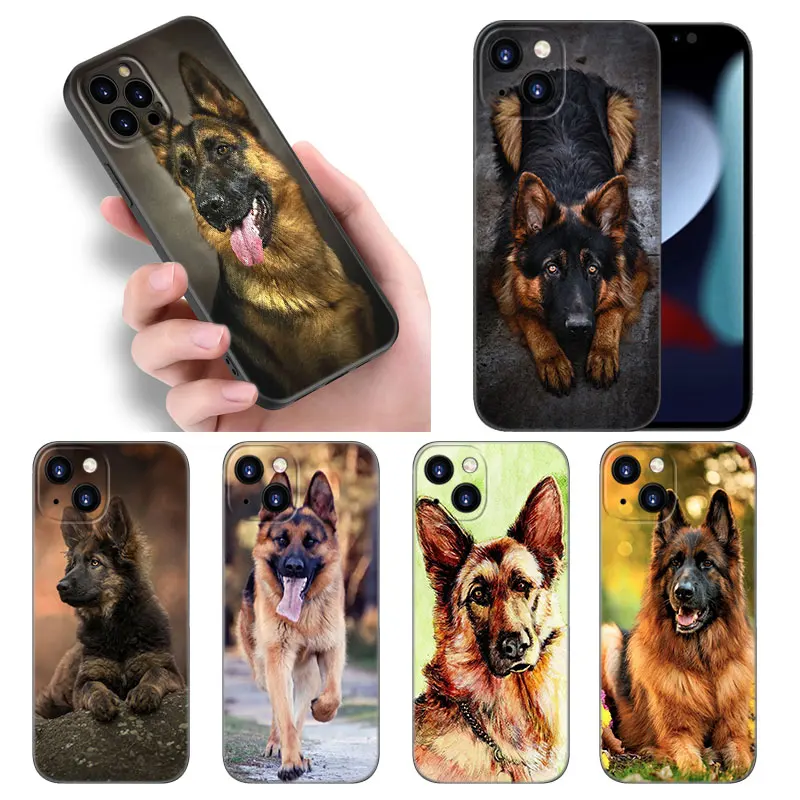 

Чехол для телефона с немецкой овчиной для Apple iPhone 12 13 Mini 11 14 Pro XS Max 5S 6 6S 7 8 Plus X XR SE 2020 2022, черный чехол