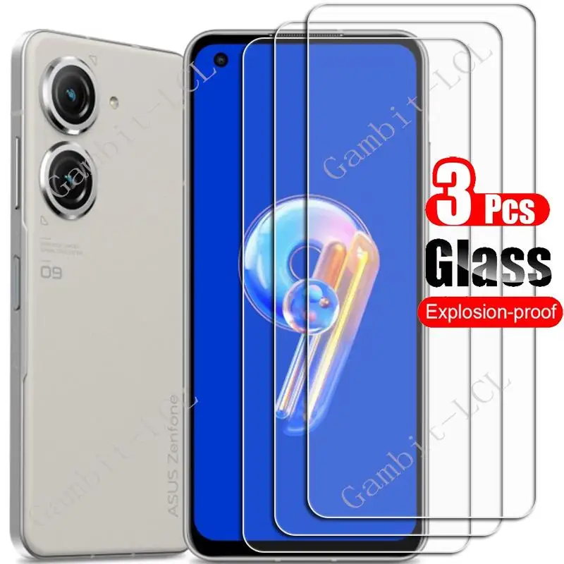 

3PCS 9H HD Tempered Glass For ASUS Zenfone 9 5.9" Protective Film ON ASUSZenfone9 Zenfone9 AI2202-1A006EU Screen Protector Cover