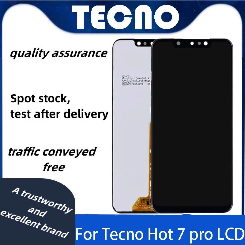 Высококачественный ЖК-экран для Infinix X625, цифровой преобразователь сенсорного экрана, Infinix Hot 7 Pro, X625