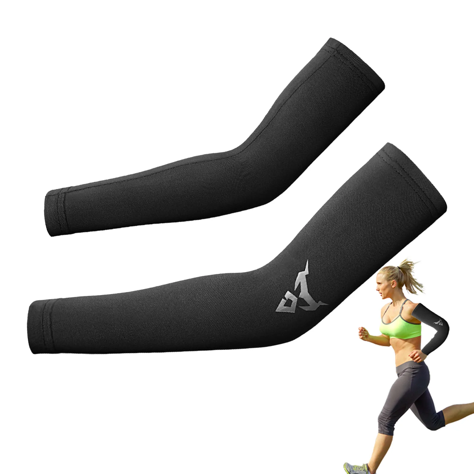 

UV-proof Sun Protect Arm Sleeves Cycling High Elasticity Arm Sleeves Neutral Simple Style Suitable For Riding Fitness Fishing