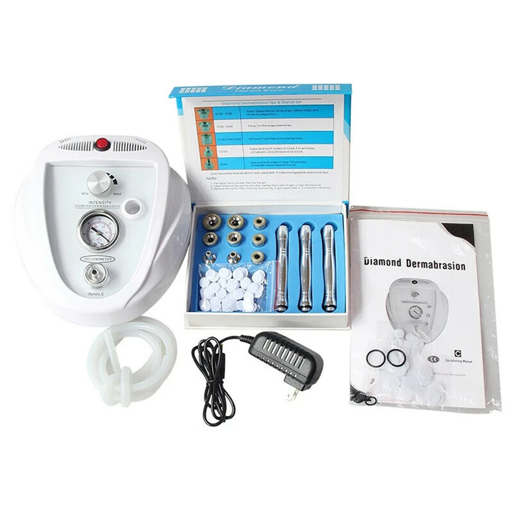 2022 New Mini 3in1 Portable Diamond Dermabrasion Microdermabrasion Machine Skin Exfoliato Anti Wrinkle Device Blackhead Remover