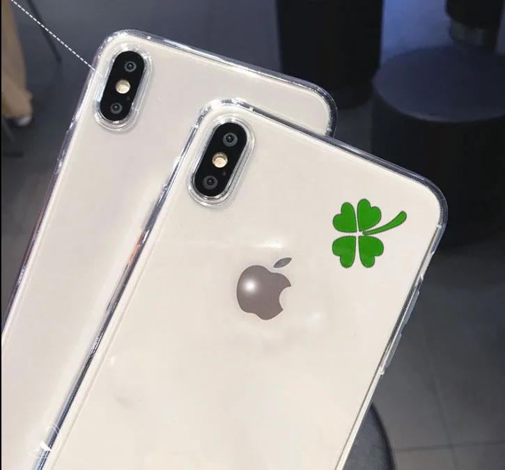 Чехол для iphone 13 pro max x xs 6 + 7 8 plus чехол с четырьмя листьями счастливого клевера XR MINI