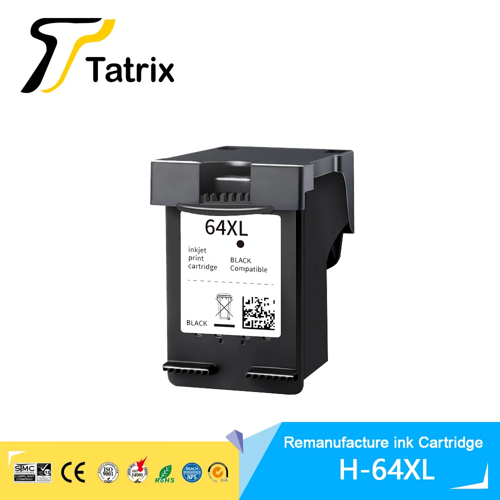 Фото Tatrix 64XL 64 XL для HP64XL Премиальный цветной восстановленный чернильный картридж для HP64 для HP Envy Photo 7800 7820 7822 7830 7120 7134 №4