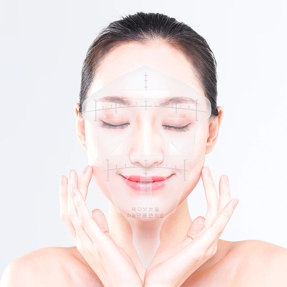 Трафарет для груминга бровей прибор коррекции измерительная мера суппорты