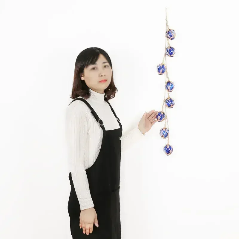 Европейский Креативный настенный подвесной пеньковый стеклянный плавающий шар