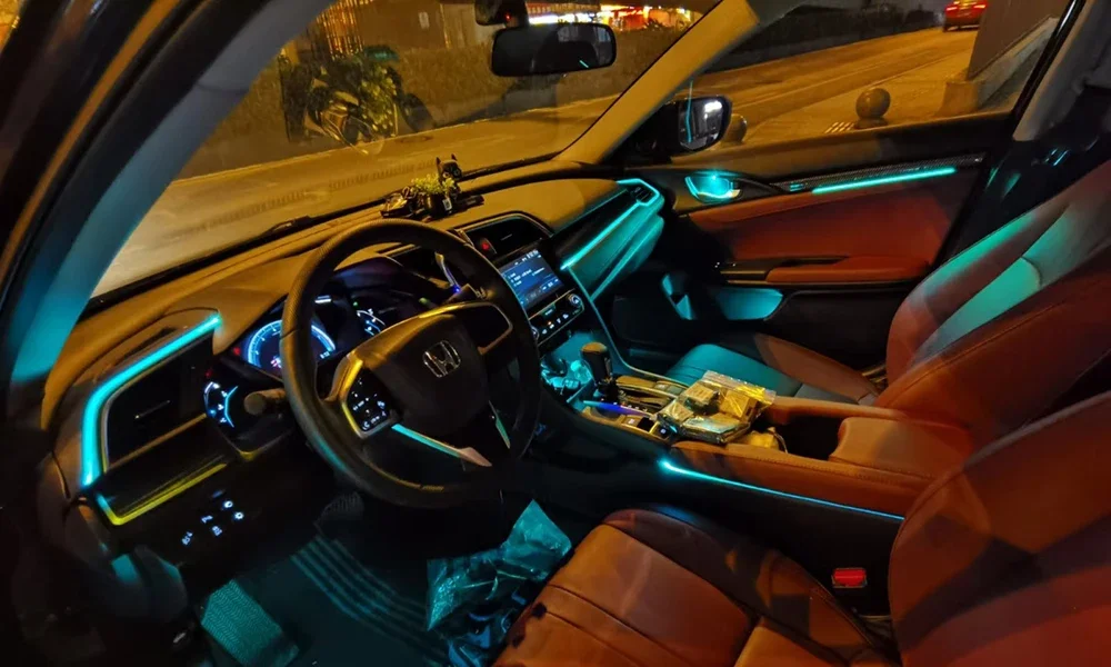 Для Honda Civic 2016 2017 2019 2020 2021 атмосферная лампа для центрального управления