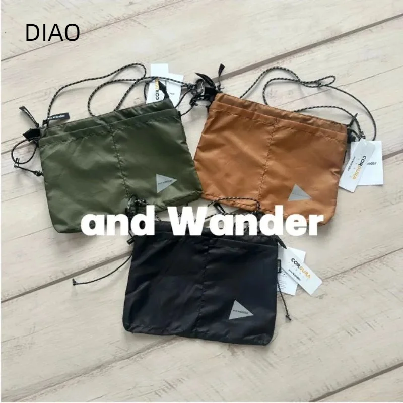 

AND WANDER Men's Shoulder Crossbody Traveling Bags 2023 Cordura Fabric Durable and Waterproof Outdoor Function Tear Resistant