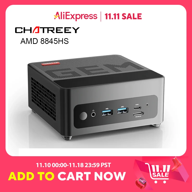 Мини-ПК Chatreey GEM Mini PC R7 8845HS 780M R9 6900HX 680M
