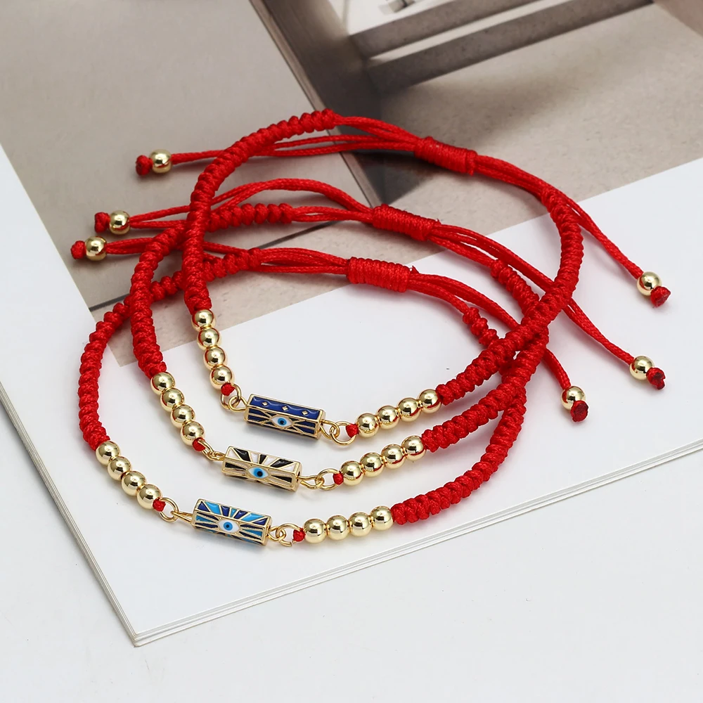 Разные очаровательные Разноцветные Подвески для женщин и девушек, модные ювелирные изделия с капельным маслом, подарок, регулируемая цепочка, браслет от сглаза