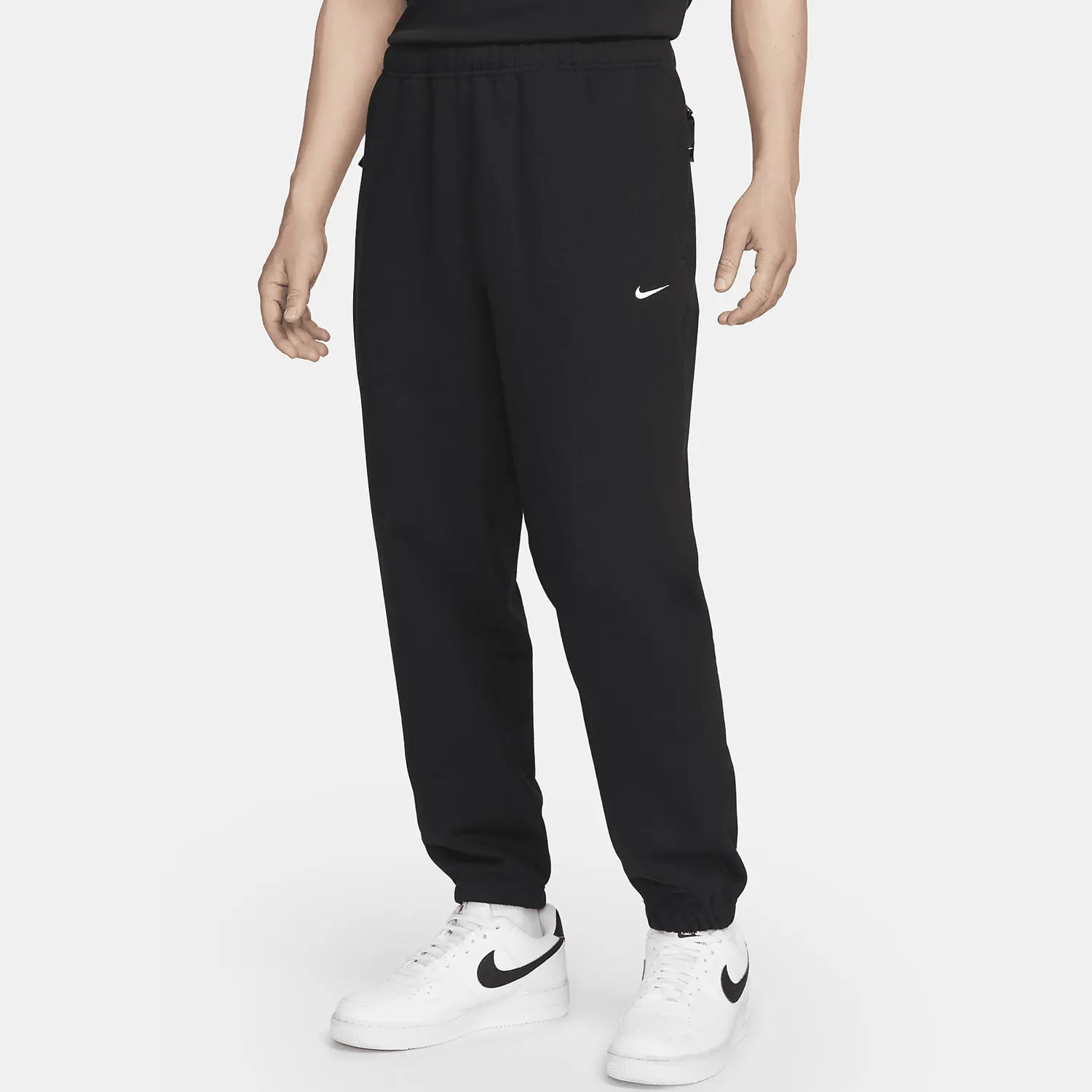 Фото Мужские спортивные трикотажные брюки Nike Authentic Solo Swoosh DX0816-010 №1