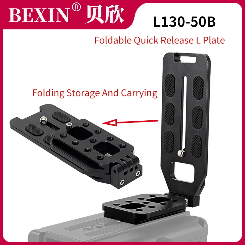 

Foldable Quick Release L Plate Dslr Camera Vertical Shot L Plate Mount Bracket For Nikon Sony Camera Arca Swiss Tripod Ball Head