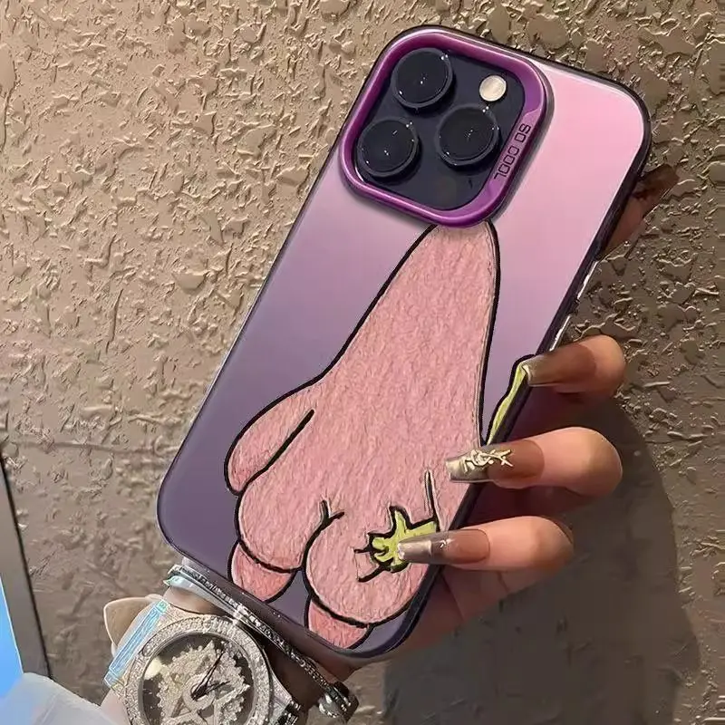 Милый чехол с Губкой Бобом и Патриком Старом для iPhone 17, iPhone 16 Pro, 1312, XS, цветной серебристый противоударный чехол, подарок на день рождения (art.: 3920db224f6cf) - 3920db224f6cf