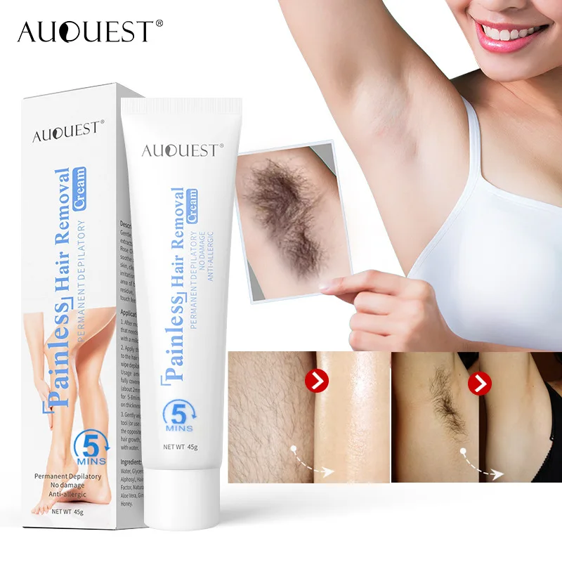 

45g Permanent Hair Removal Cream Painless Depilatory Cream Intimate Parts Legs Body Armpit Depilatory for Women Care Products