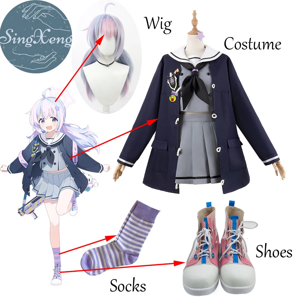 Костюм мальчикового матроса SingXeng из игры Голубой архив косплей узава школьная