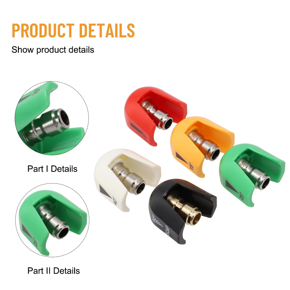 

Quick-Connect Spray Tips For SPX3000 Series Universal Pressure Washer Spray Nozzle Tip 0/15/25/40 Degrees Fan Shaped Nozzle
