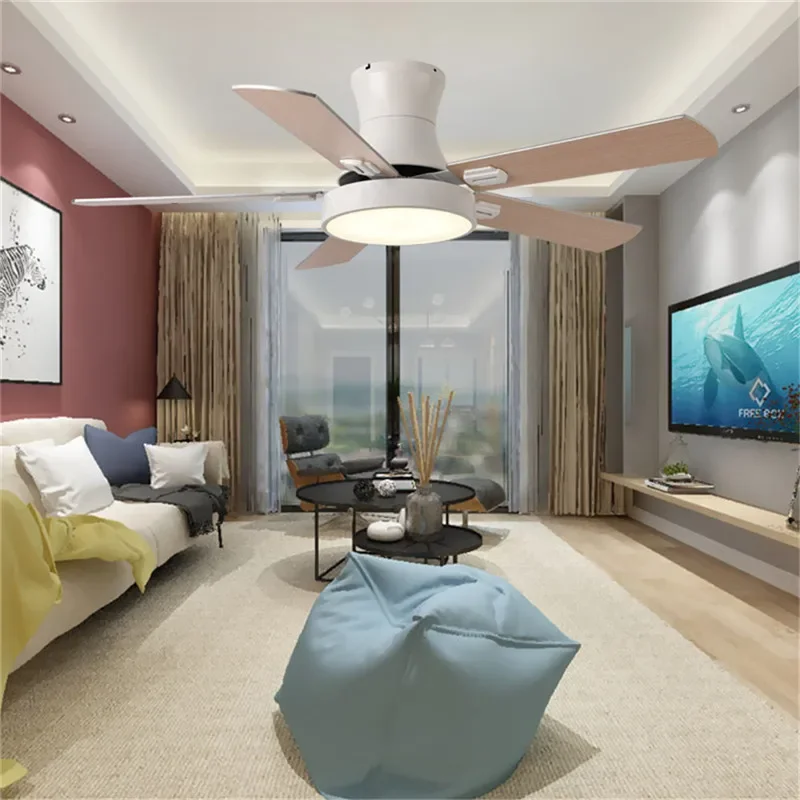 Современный Вертикальный вентилятор DLMH роскошный светодиодный потолочный для