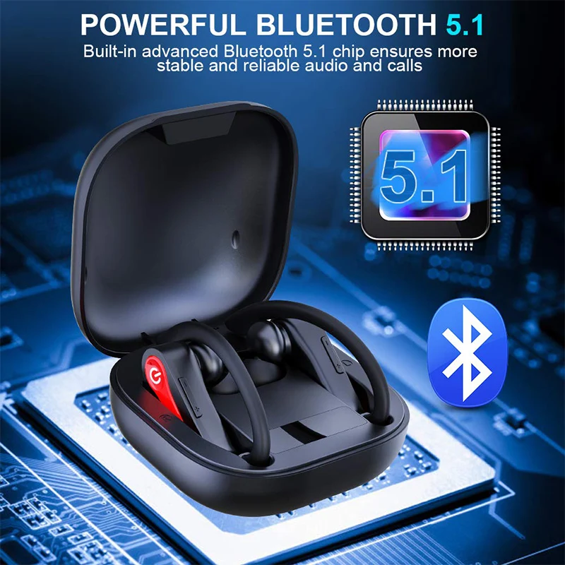 

Спортивные наушники Q62, Bluetooth 5,0, мини TWS наушники, Беспроводные стереонаушники, длительное время работы, с микрофоном, зарядный чехол, наушни...