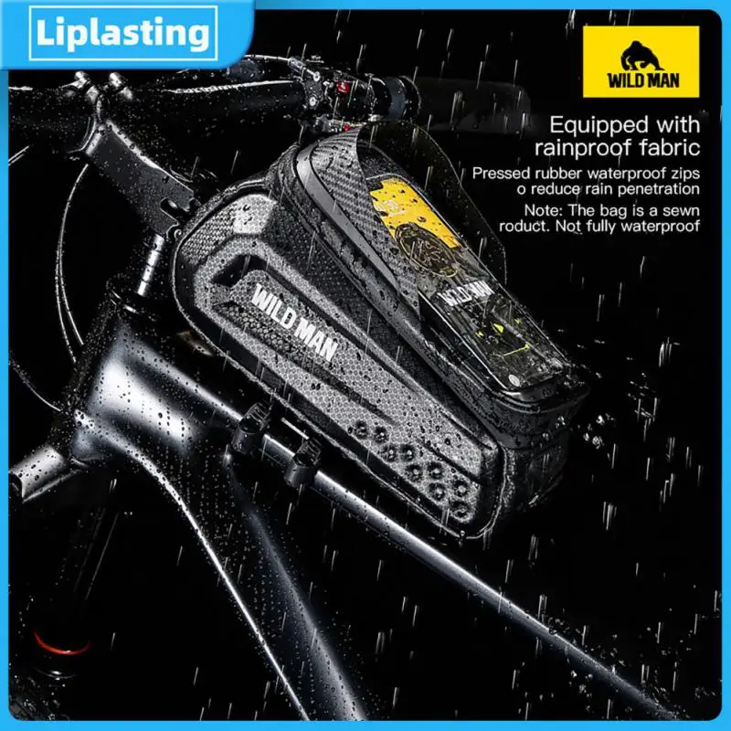 

Жесткий корпус, углеродные линии, оборудование для верховой езды, черная велосипедная сумка, двухслойная Сетчатая Сумка Ipx4, водонепроницаемые дорожные велосипеды, посылка 1l