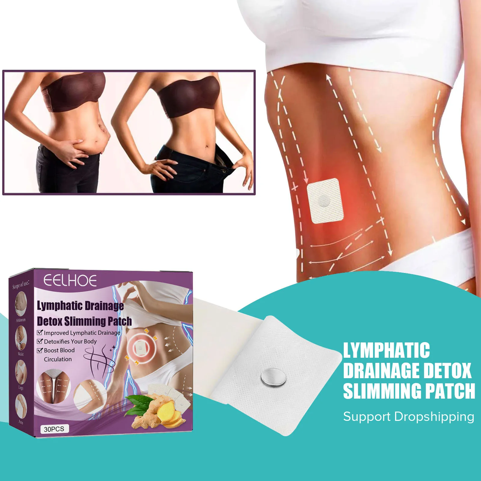 

Navel Patch Weight Loss Magnetic Belly Fat Shaping Patches Waist Firming Body Slimming Laxative Sculpting Sticker Free Shipping