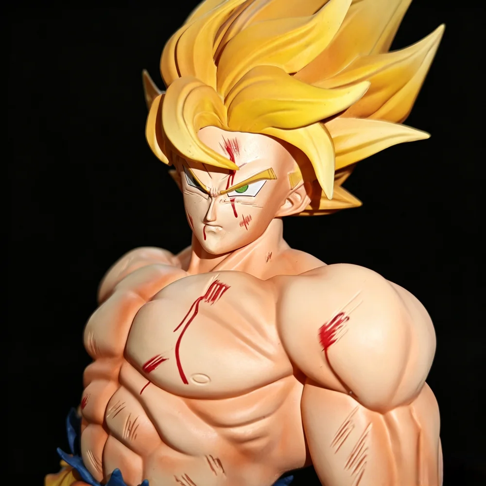 Фигурка Dragon Ball Z Гоку 28 см, аниме-фигурка Первого Супер Сайяна, с покрытием Blood Coating, модель из ПВХ, коллекционная игрушка, подарок (art.: 3920dbd3b7319) - 3920dbd3b7319