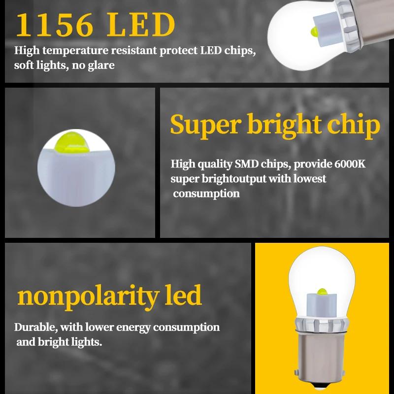 2PCS BA15S LED S8 SC 3W 300Lm Bayonet Single Contact Base DC/AC10-28V Outdoor Landscape RV Camper Marine Boat Trailer Lighting