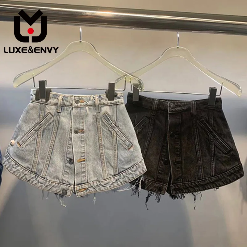 

Роскошные и ENVY полуоблегающие брюки Aw, женская джинсовая юбка с завышенной талией, шерстяные шорты, женская мода