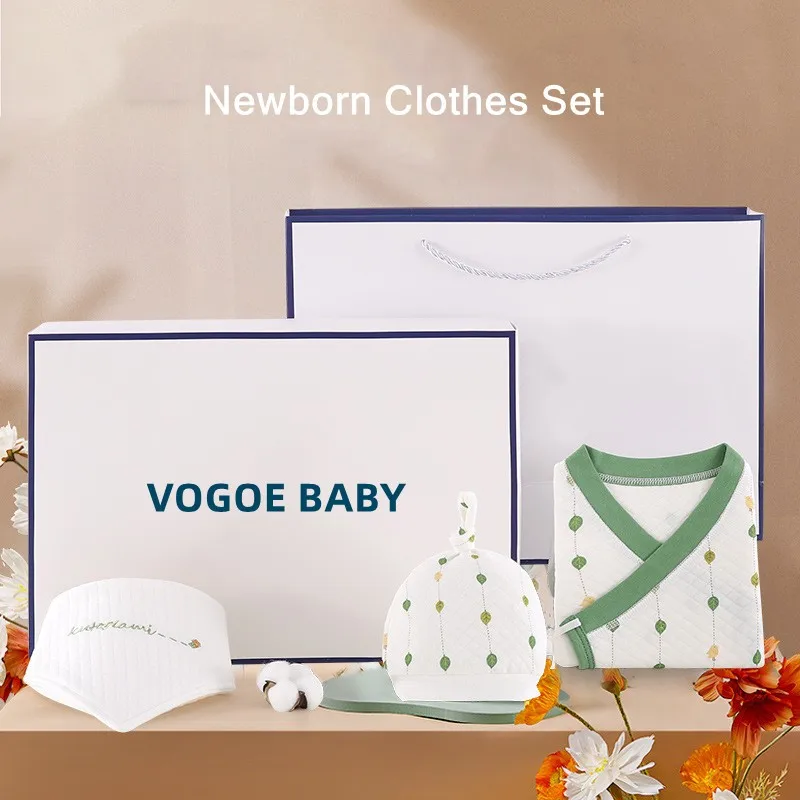 19/21/22/23pcs Baby Clothes Set 0-12m Unisex Boy Girl Clothes Pure Cotton Baby Suit Newborn Gift Birthday Present With Box