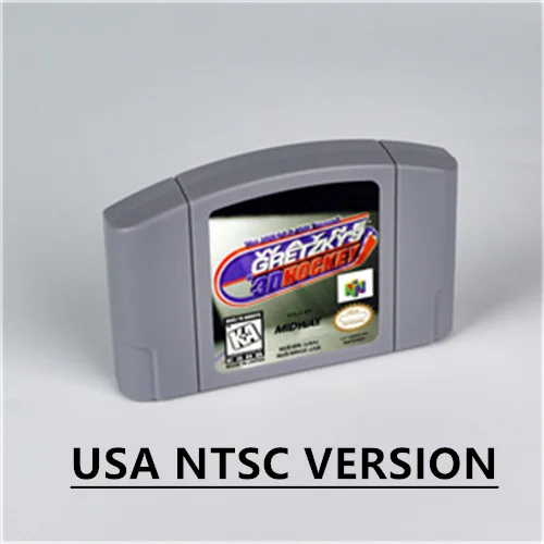 

Wayne Gretzky's 3D Hockey for Retro 64 Bit Game Cartridge USA Version NTSC FormatChidren Gift Gaming