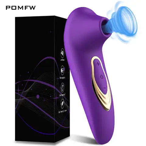 Powerful suction cups, for the clitoris, vibrator for the clitoris of sucking nipples, tongue, vibrating oral incitement, female sexy toy d ...