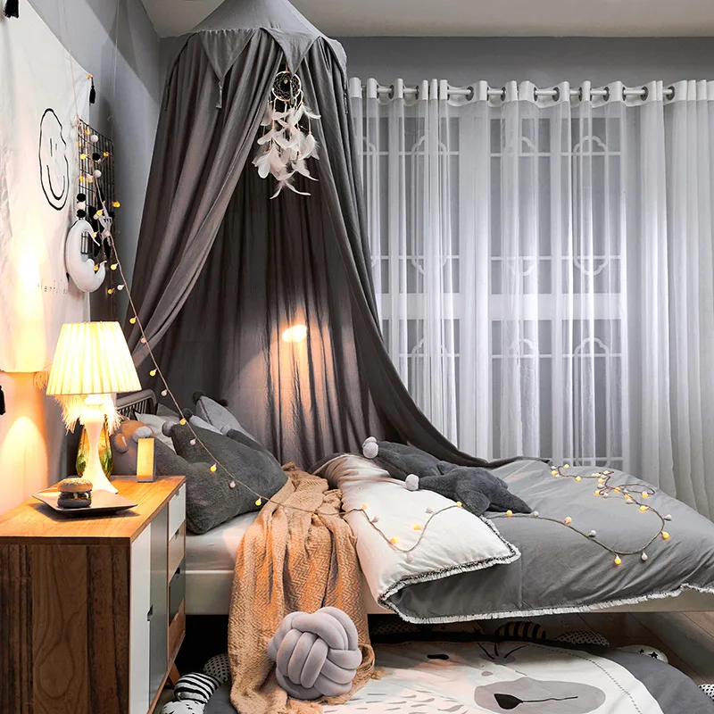 New Dome Children Mosquito Tent Tassels Soft Bed Curtain Washable Canopy Curtains Room Decor | Net