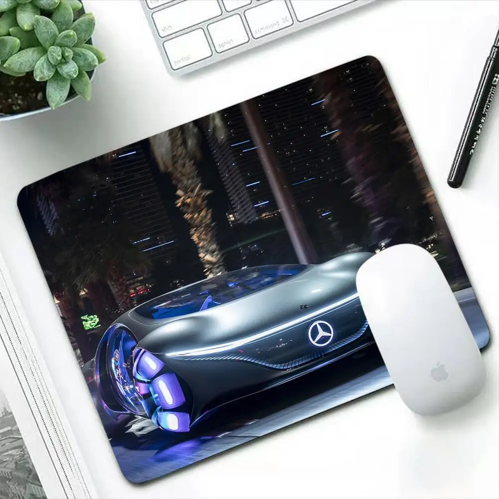 

Mercedes Benz Car Anime Small Mouse Pad Laptop Gaming Accessories PC Keyboard Desk Mat Computer Rubber Non-Slip Game Mousepad