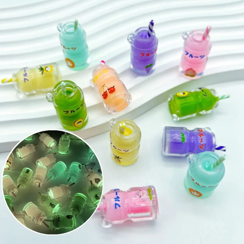 

2 шт. украшение для кукольного домика, миниатюрная светящаяся модель чашки допамина с молоком, «сделай сам», брелок, сумка, серьги, подвеска, детские игрушки для ролевых игр