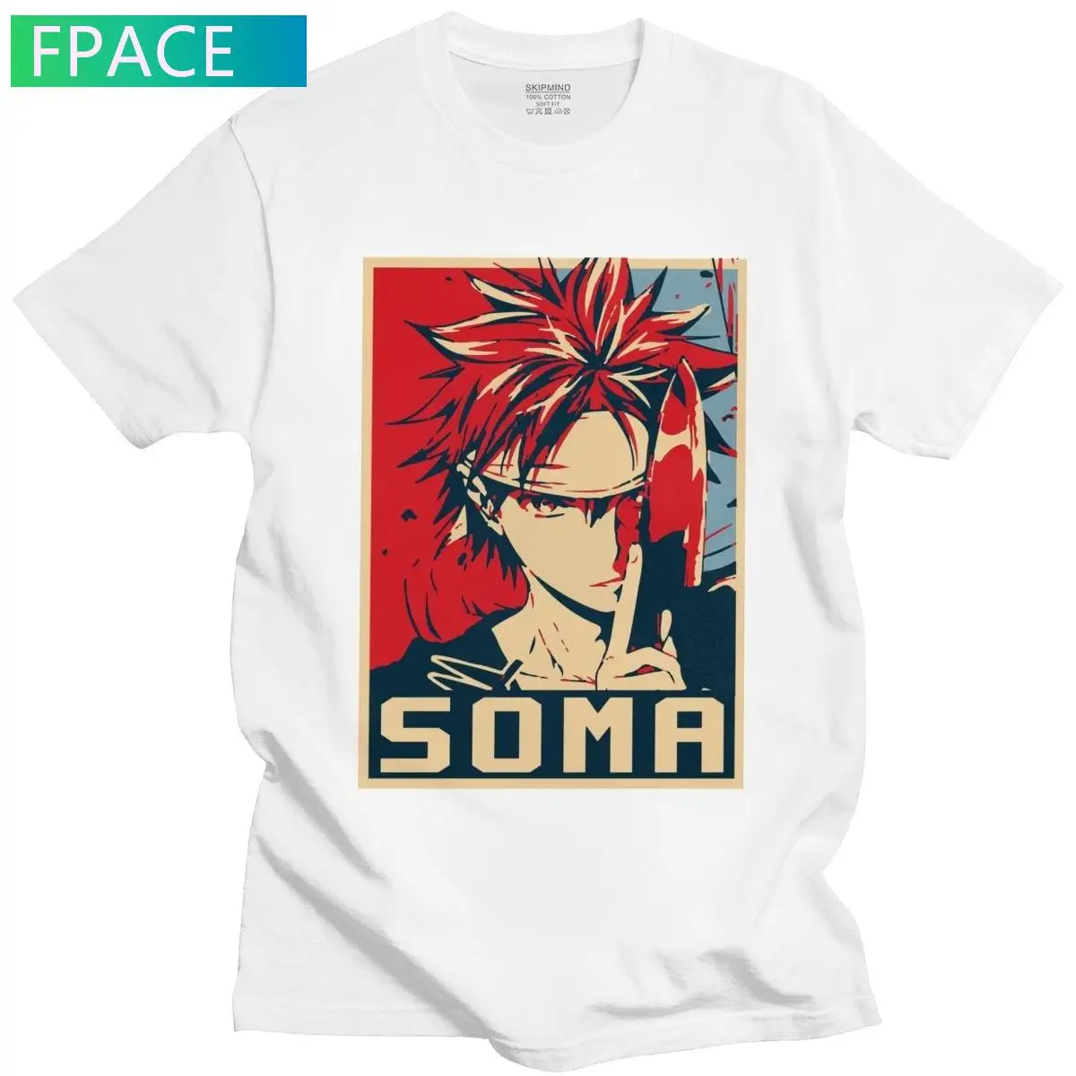 

Awesome Shokugeki No Soma Tee Tops Men Short Sleeve Graphic Anime Manga Food Wars T-shirt Fitted Pure Cotton T shirt Merchandise