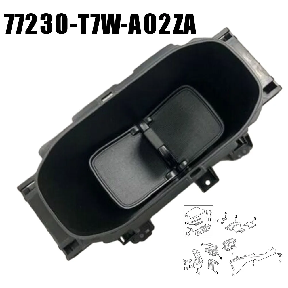 

Автомобильная центральная консоль держатель стакана для напитков в сборе черная часть 77230-T7W-A02ZA для Honda HRV HR-V 2016 2017 2018