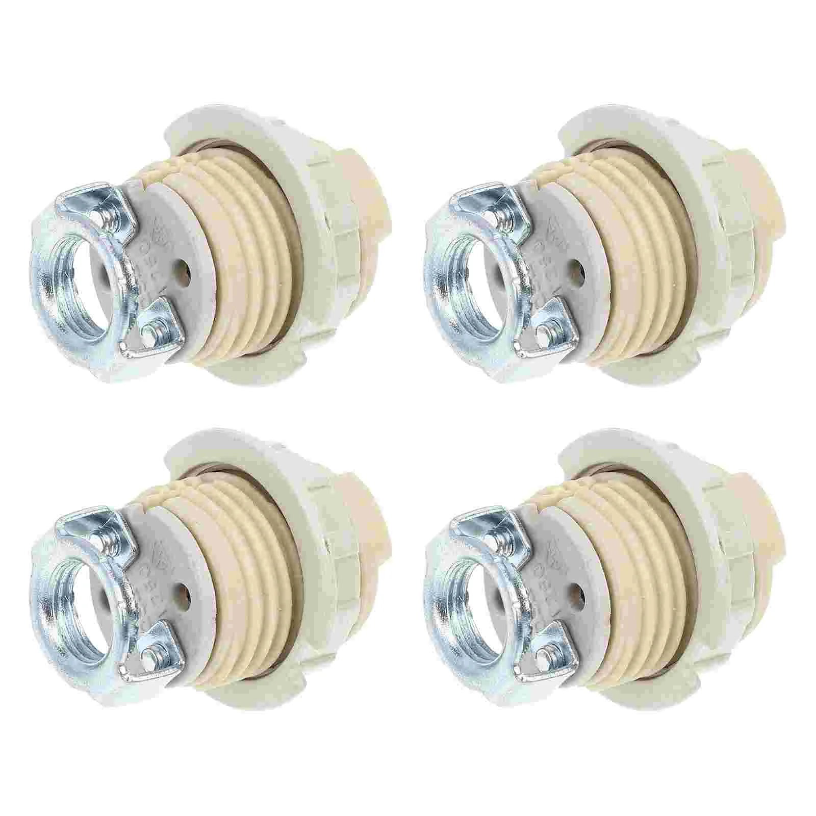 

4 Pcs Lamp Shade Adapter G9 Ceramic Holder Halogen Light Bulb Base Socket Plug Pendant Lights Ceramics