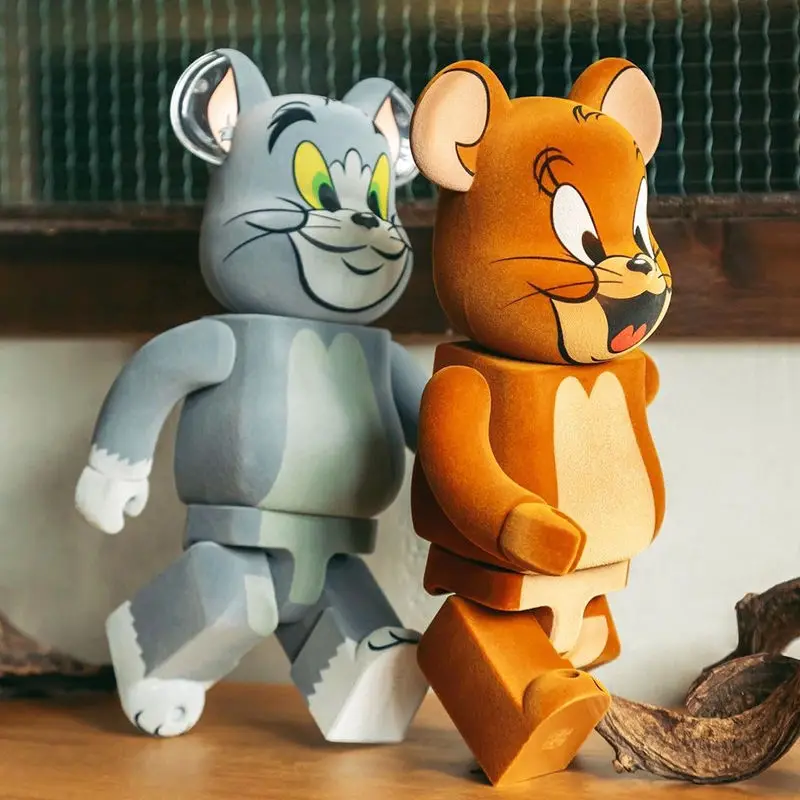 

Jerry Mouse Tom Cat Bearbrick Vinyl Anime Character Tide Play Kawaii Action Figure Violent Bear Model Home Decor Halloween Gift