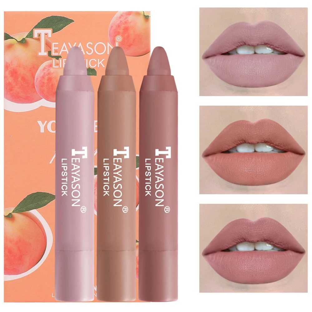 

3pcs/set Waterproof Tint Pen Red Lip Stick Long Lasting Lip Gloss Lip Glaze Lipsticks Velvet