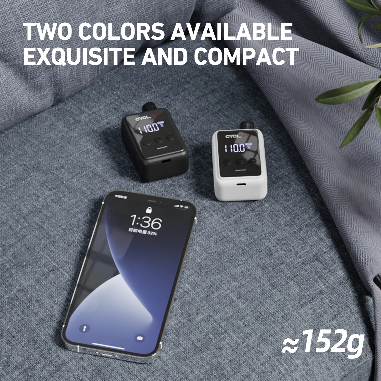 CYCLAMI 150 PSI портативный карманный электрический воздушный велосипедный насос