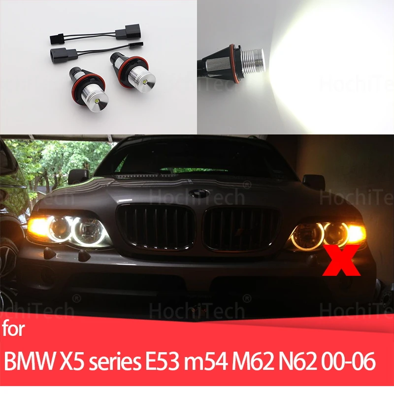 

2 years warranty 20W LED Car Halo Rings Angel Eyes Bulbs for BMW X5 series E53 3.0i 4.4i 4.6is 4.8is m54 M62 N62 2000-2006