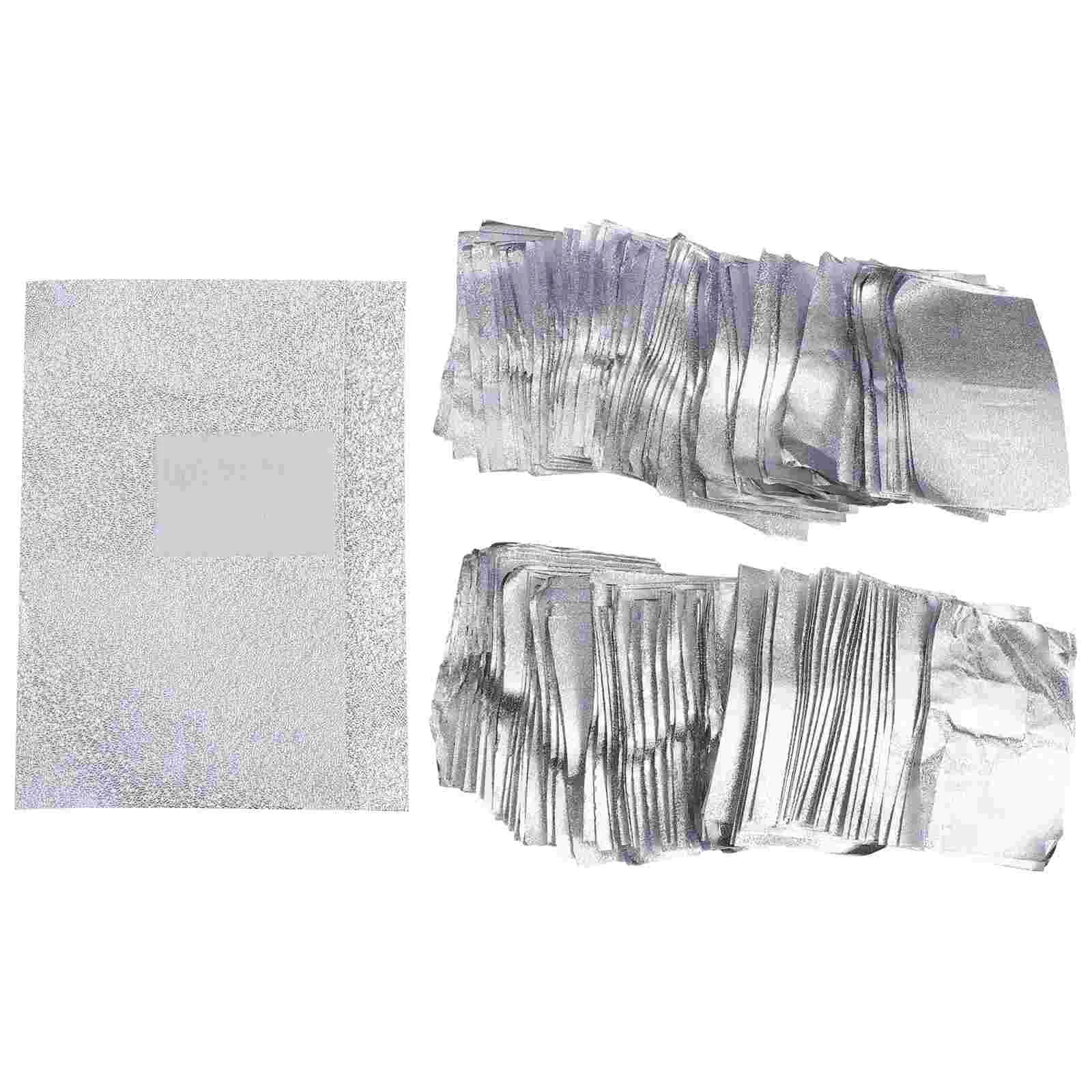 500 Pcs/ Soak Off Foil Wrap Removal Soak Off Wrap Nail Tools Nail Foil Wraps Nail Tin Foil Manicure Kit
