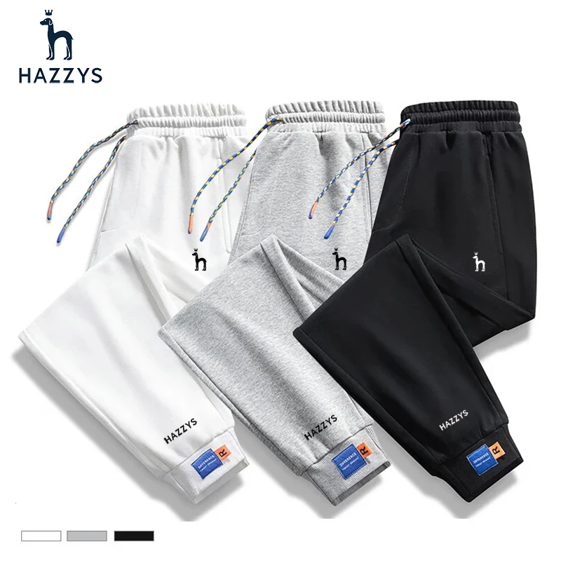 

Гигиенические брюки из 100% хлопка, мужские спортивные брюки в обтяжку для молодых студентов на весну и осень, Свободные повседневные брюки д...