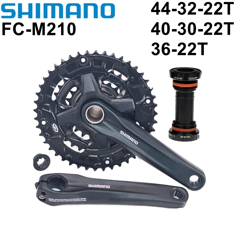 

Shimano FC-MT210 велосипедный Кривошип 170 мм 44-32-22T 40-30-22T 36-22T 9 скоростей MTB велосипедный Кривошип цепь колесо MT500 Нижний Кронштейн