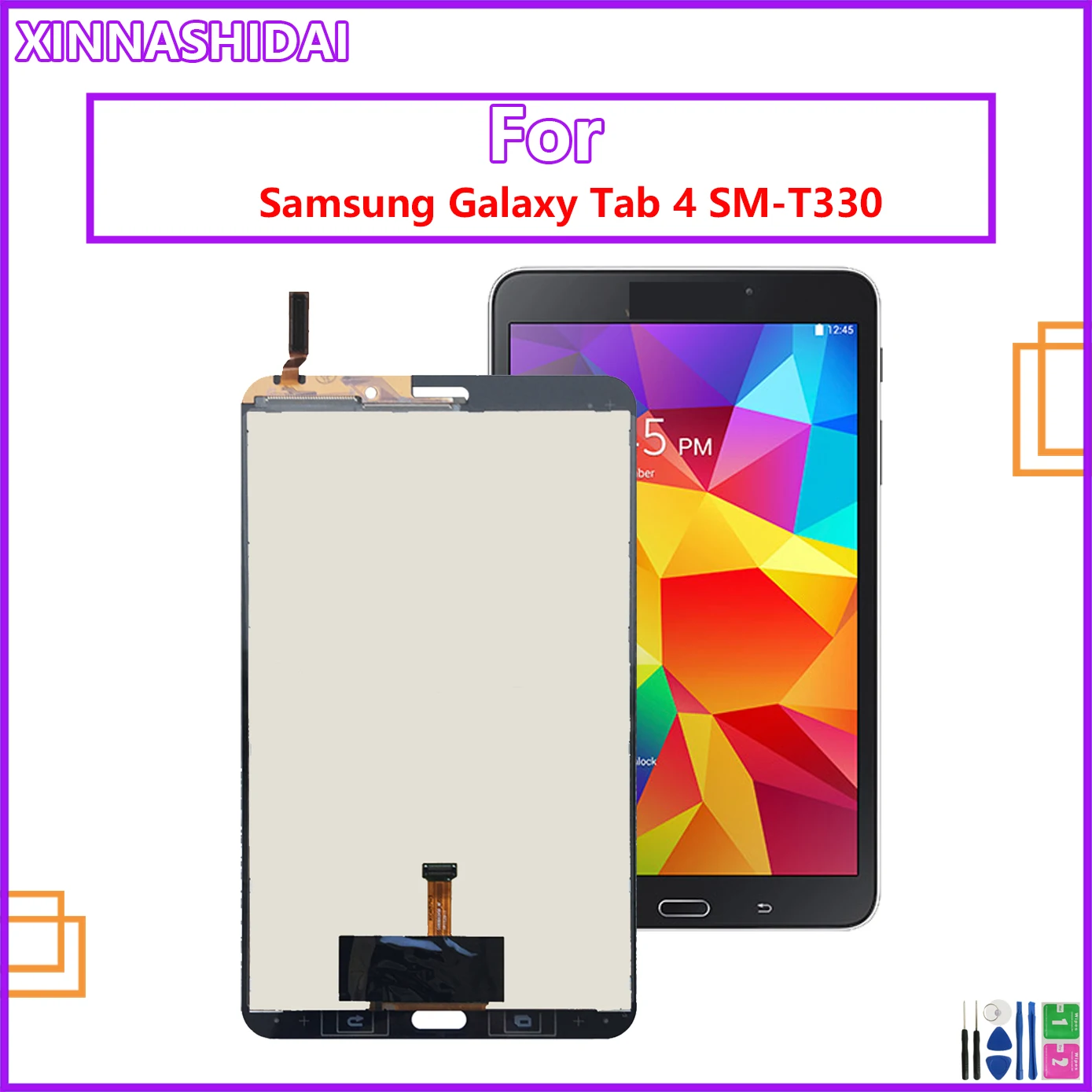 

For Samsung Galaxy Tab 4 SM-T330 SM-T331 T330 T331 LCD Display Touch Screen Panel Glass Assembly Digitizer Replacement
