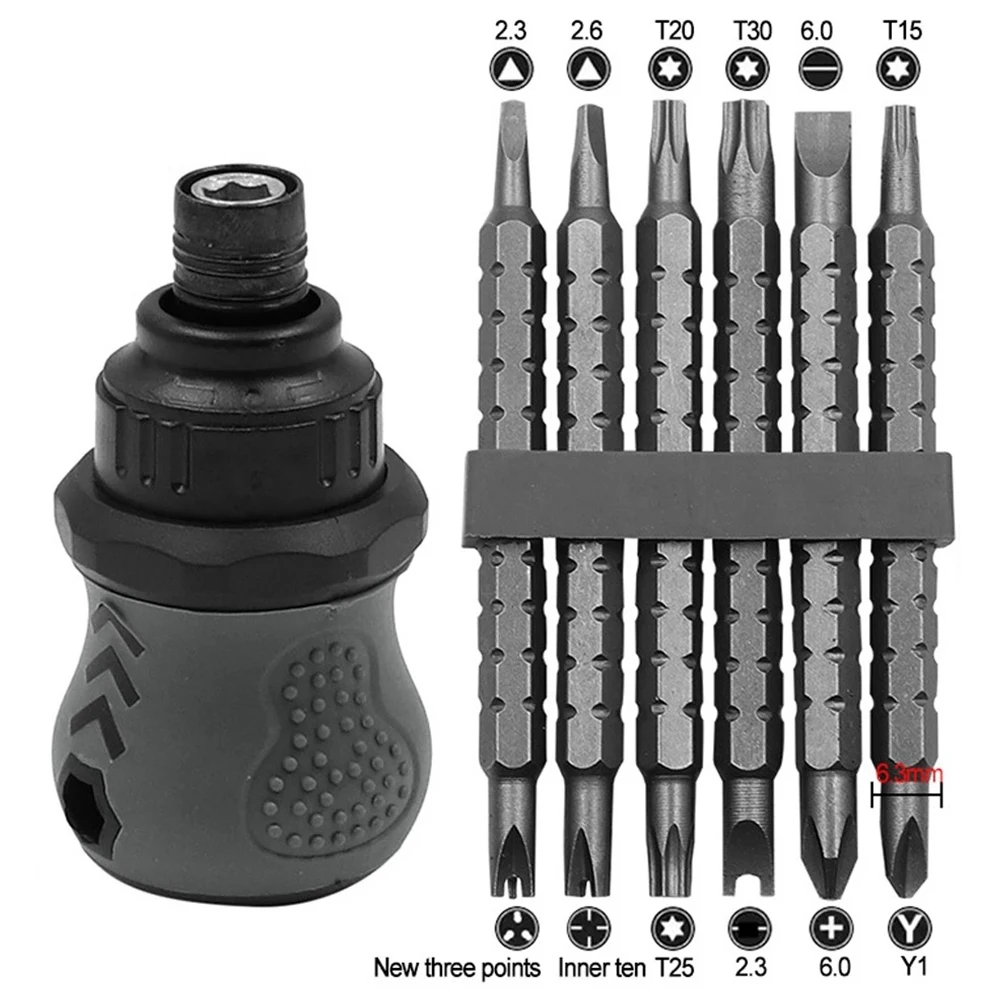 

Multi-Function Telescopic Bit Mini Screwdriver Alloy Steel Ratchet Dual-Purpose Repair Tools Ratchet Wrench Hand Tool