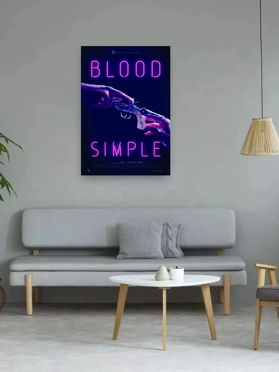 Простой фильм Кровь шелковый постер с художественным принтом домашний декор для