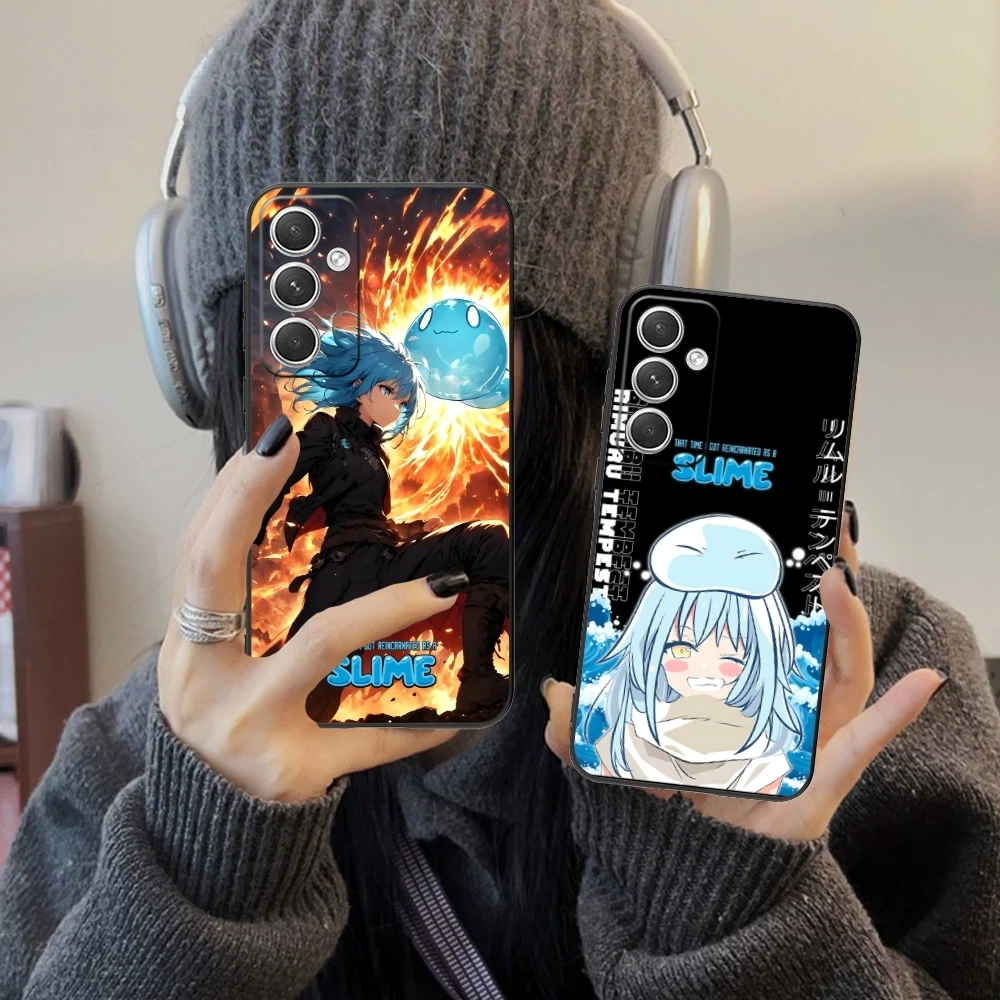 Slime Tensura Rimuru Mobile Phone Case for Samsung Galaxy S24 S23 S22 S21 S20 S10 S9 Plus FE Ultra Lite Black Cover Shell