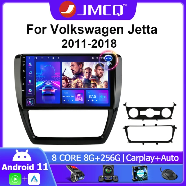 JMCQ Android 11 автомобильное радио для Volkswagen VW Sagitar Jetta Bora 2011-2018 Multimidia видео 2 din 4G + WIFI GPS навигация головное устройство 1