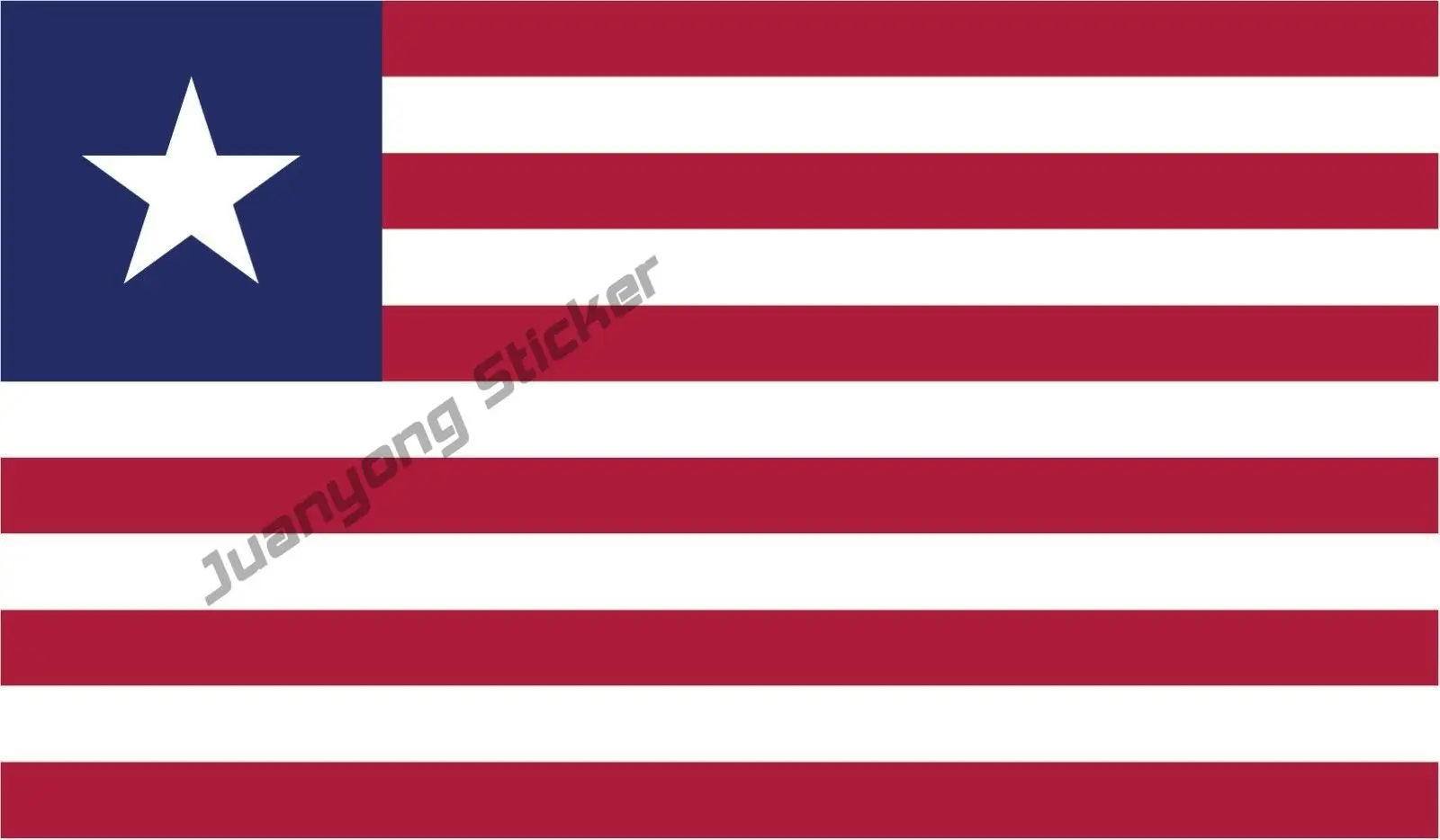 

Liberia Flag Vinyl Decal Bumper Sticker Car Truck Van Laptop Window Bodywork Windshield Suv Decoration Creative Refit Sticker