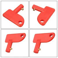 5pcs spare key for battery isolator switch power kill cut off switch car van boats for yacht electric vehicle abs plastic red
